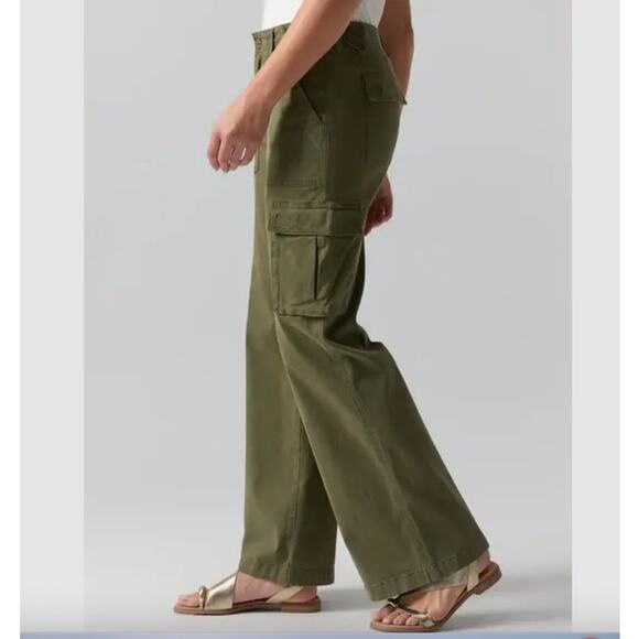 SANCTUARY Pants Size 33 NEW Reissue Cargo Pant Army Green Pockets - Picture 7 of 7